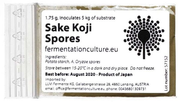 Fermentationculture Sake Koji Spores