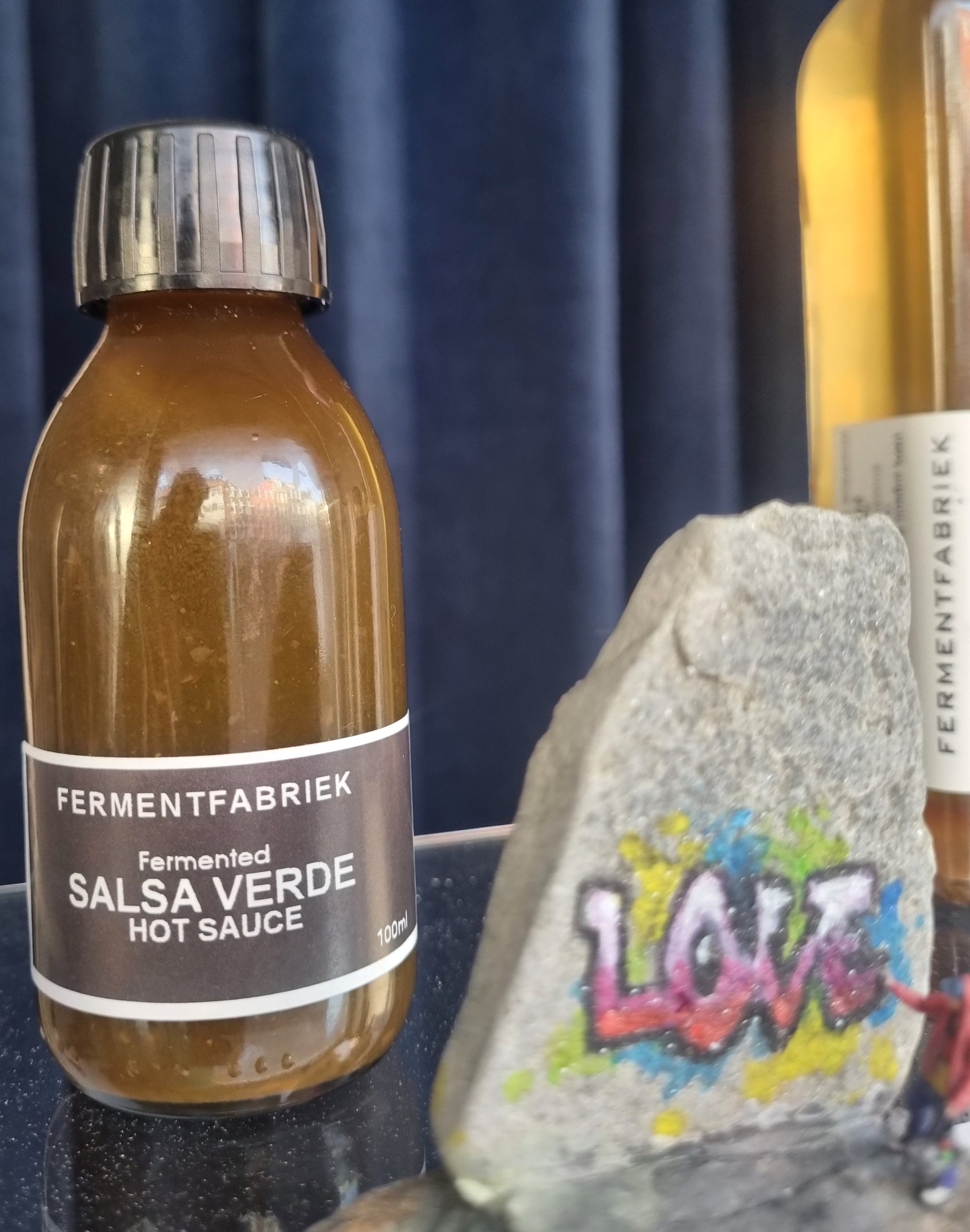 Salsa Verde Hot Sauce fermented hot sauce bottle Amsterdam
