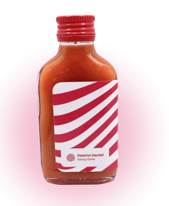 Saucy Dans fermented hot sauce bottle Amsterdam
