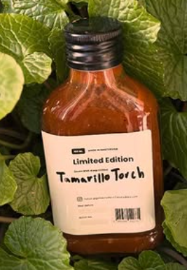 Saucy Dans fermented hot sauce bottle Amsterdam
