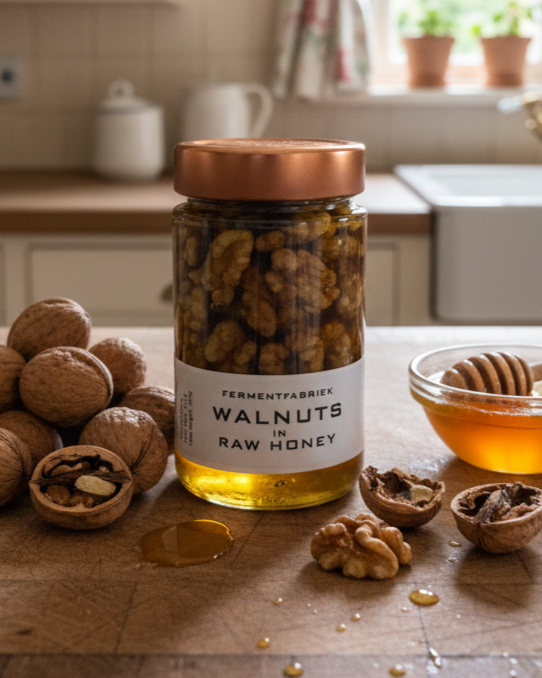 Walnuts in Raw Honey